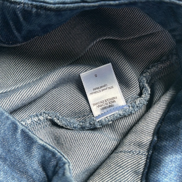 YFB A-Line Blue Denim Pleated Mini Skirt - Picture 7 of 7